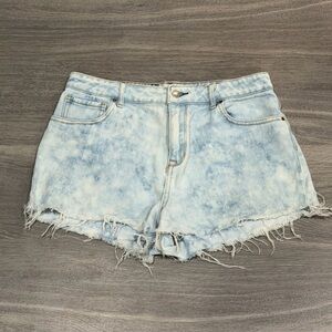 PacSun High Rise Acid Wash Distressed Shorts Women’s 28